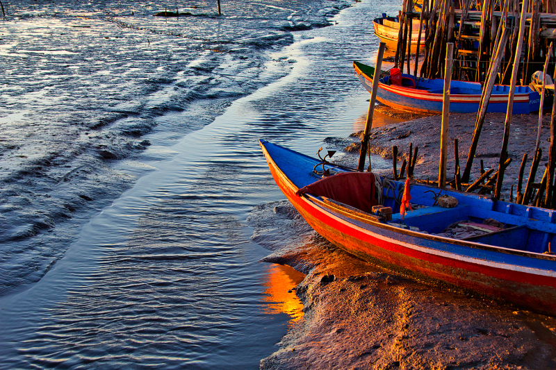 carrasqueira cais barcos sunset