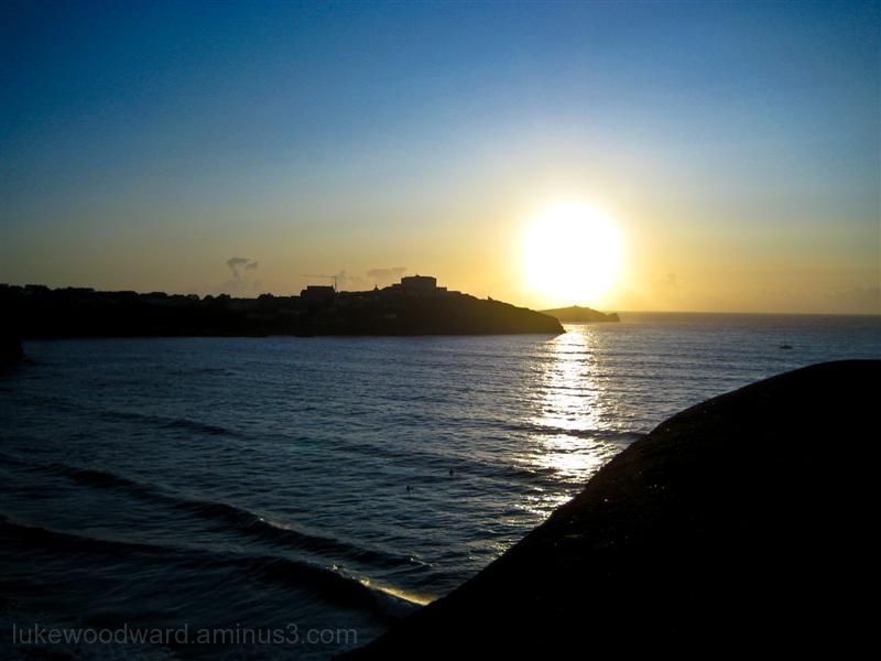 the sun sets and rises on a new day